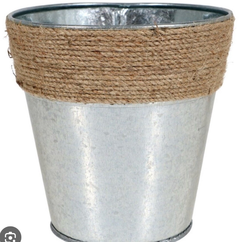 Rustic Silver Metal Vase/Pot Set of 5 NWT - Picture 2 of 2